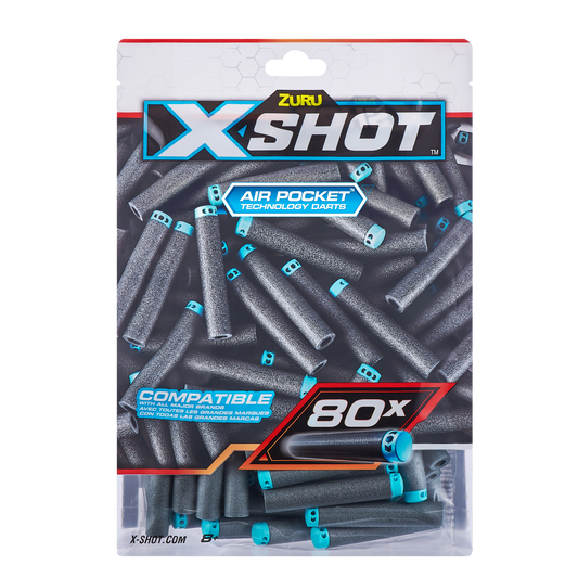 XShot 80PK Refill Dart Foilbag