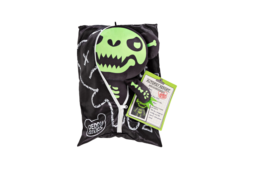 Bones Deddy Bear in Body Bag