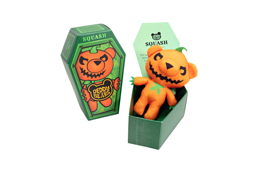 Squash Deddy Bear in Coffin