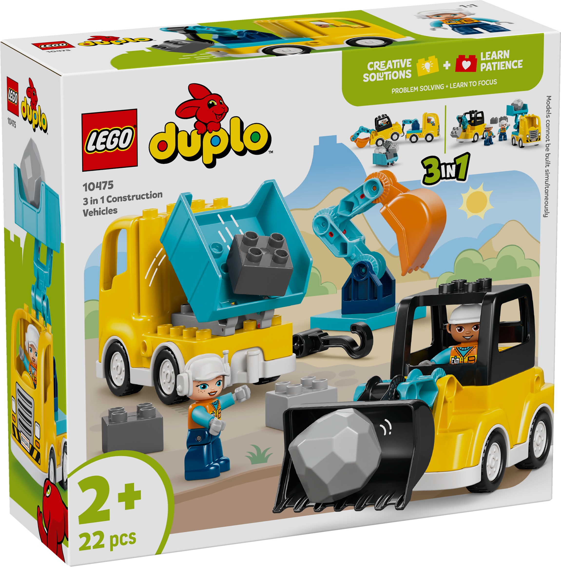 10475 3 in 1 Construction Vehicles