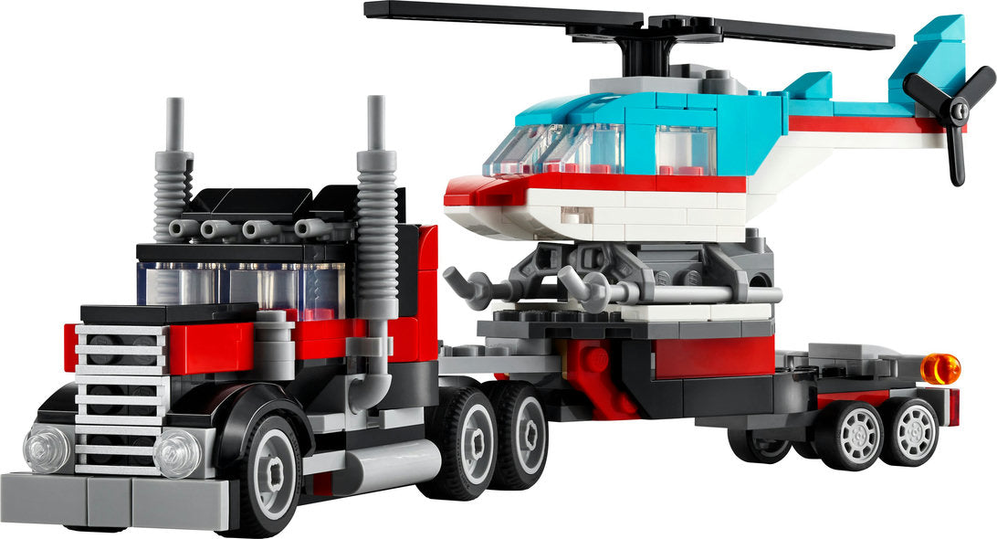 31146  Flatbed Truck with Helicopter