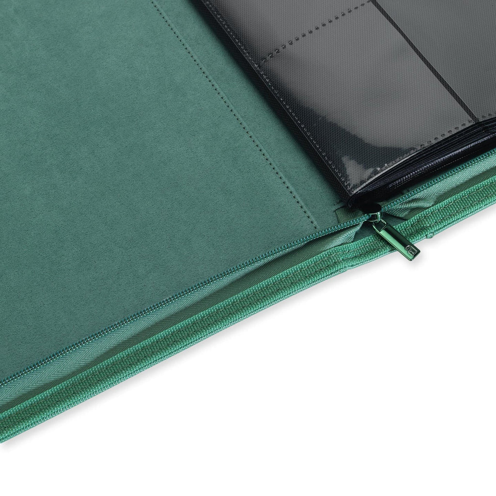 12-Pocket Exo-Tec® Zip Binder green