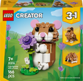 31376 Cute Hamster with a Flower
