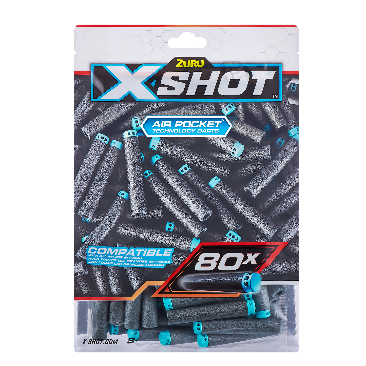 XShot 80PK Refill Dart Foilbag