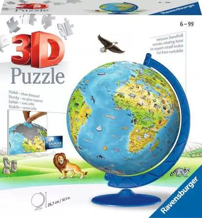 3d globe puzzle