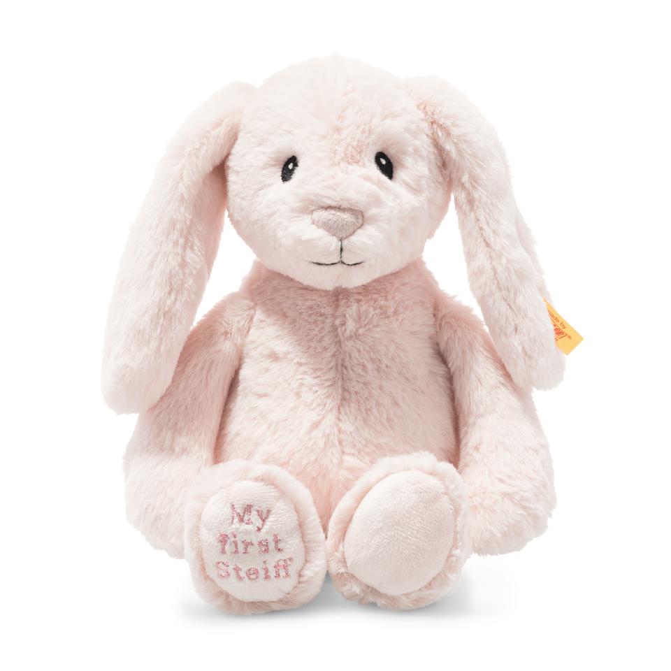 my first steiff hoppie rabbit - pink