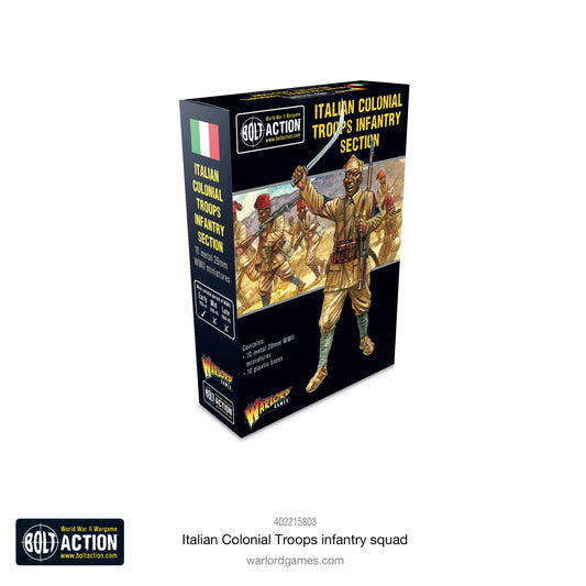 B/a Italian colonial troops infantry sec