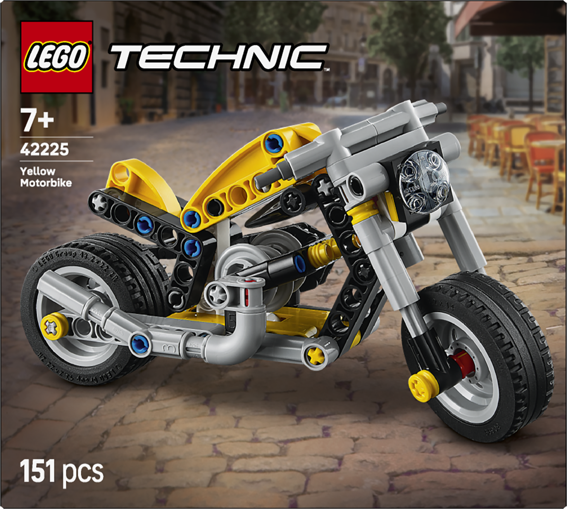 42225  Yellow Motorcycle