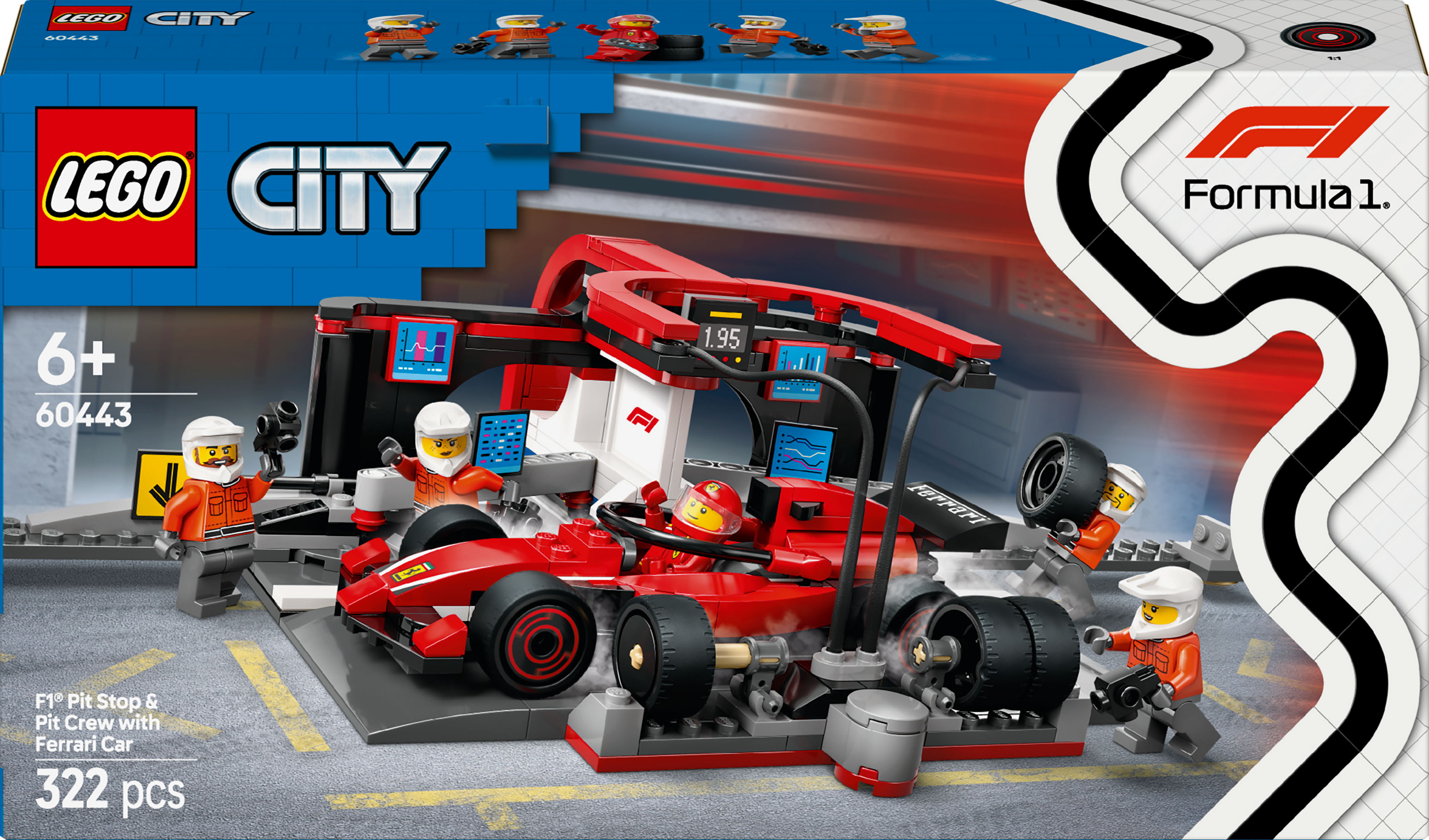 60443 F1® Pit Stop & Pit Crew