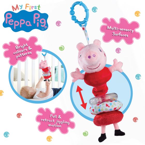 MY FIRST PEPPA PIG PEPPA JIGGLER SOFT TO