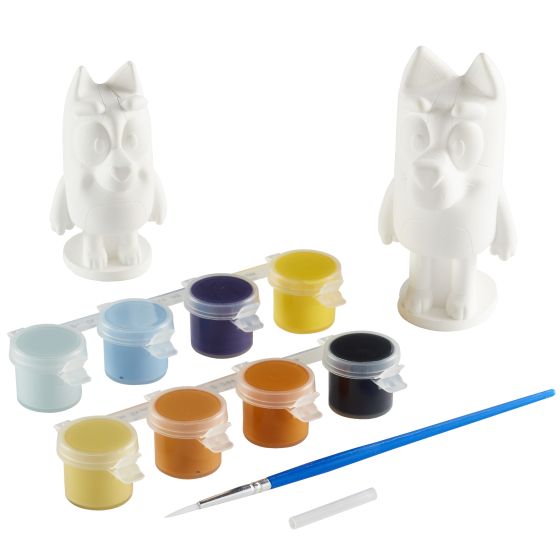 BLUEY & BINGO PAINT UP PLASTER FIGURE SE