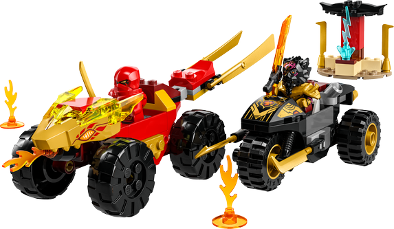 LEGO Ninjago - Kai and Rass Car and Bike Battle - 71789