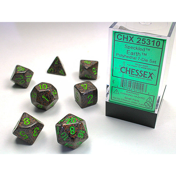 Chessex - Speckled Polyhedral 7 Dice Set - Earth