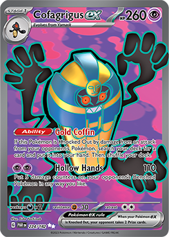 Cofagrigus ex 224/182 Paradox Rift SV04