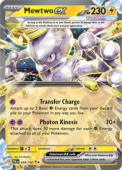 Mewtwo ex 58/182 Paradox Rift SV04