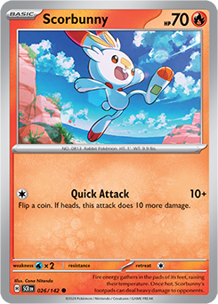 Scorbunny 26/142 Stellar Crown SV07