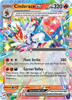 Cinderace ex 28/142 Stellar Crown SV07