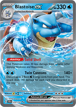 Blastoise ex 30/142 Stellar Crown SV07