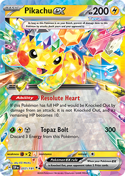 Pikachu ex 57/191 Surging Sparks SV08