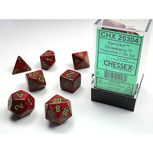 Chessex - Speckled Polyhedral 7 Dice Set - Strawbe