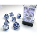 Chessex - Nebula Polyhedral 7 Dice Set - Black w/W