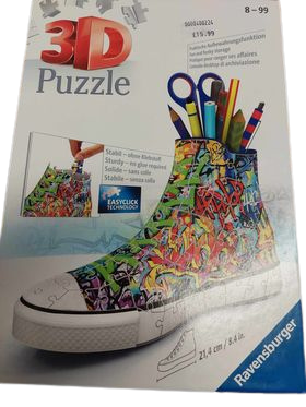 3d sneaker puzzle graffiti