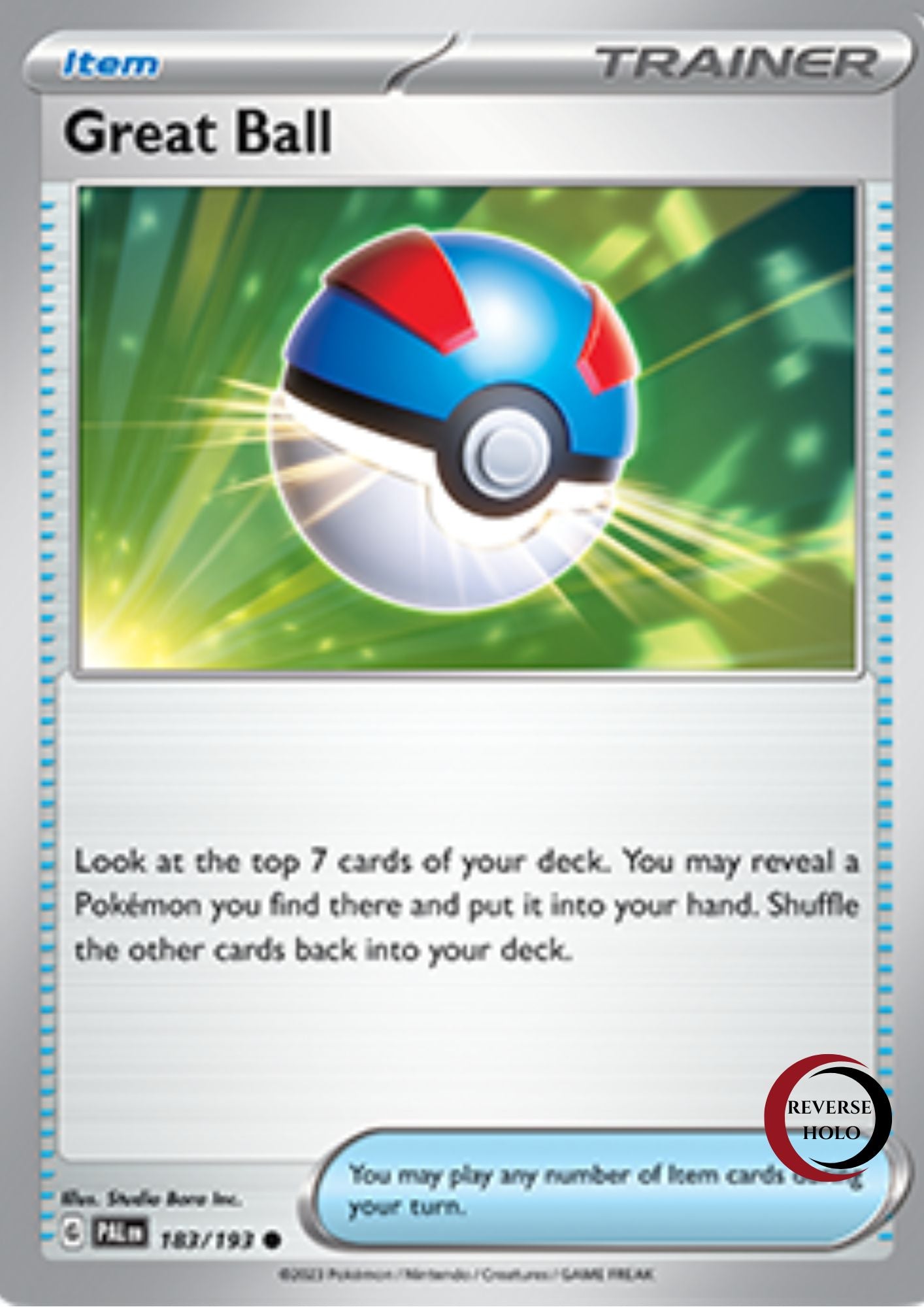Great Ball 183/193 Paldea Evolved SV02 (