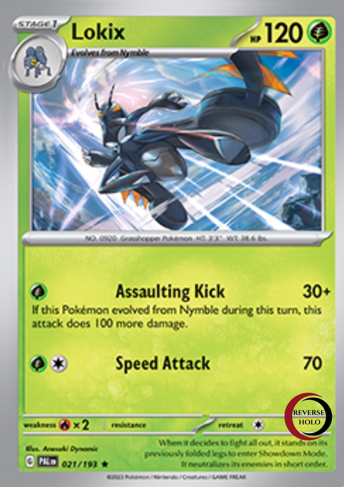 Lokix 21/193 Paldea Evolved SV02 (Revers