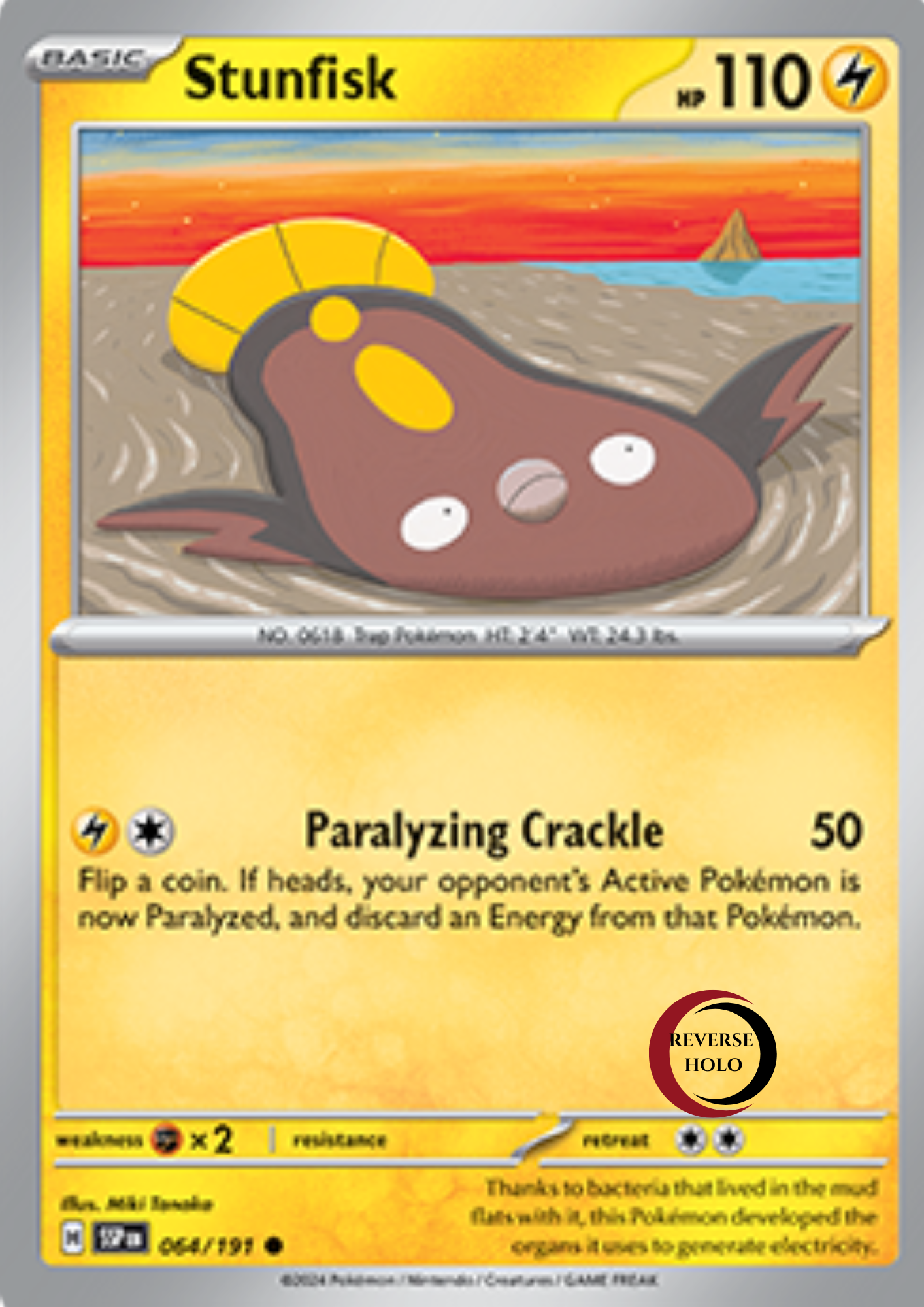 Stunfisk 64/191 Surging Sparks SV08 Reve