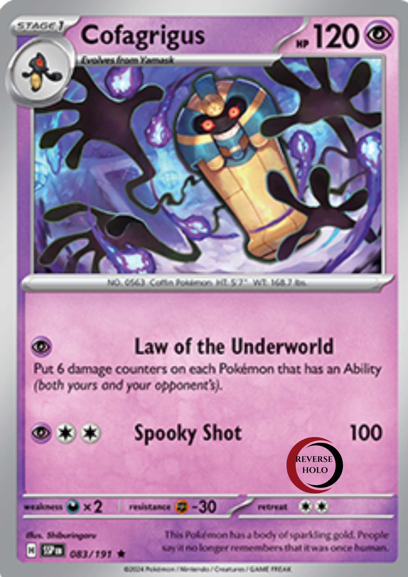 Cofagrigus 83/191 Surging Sparks SV08 Re