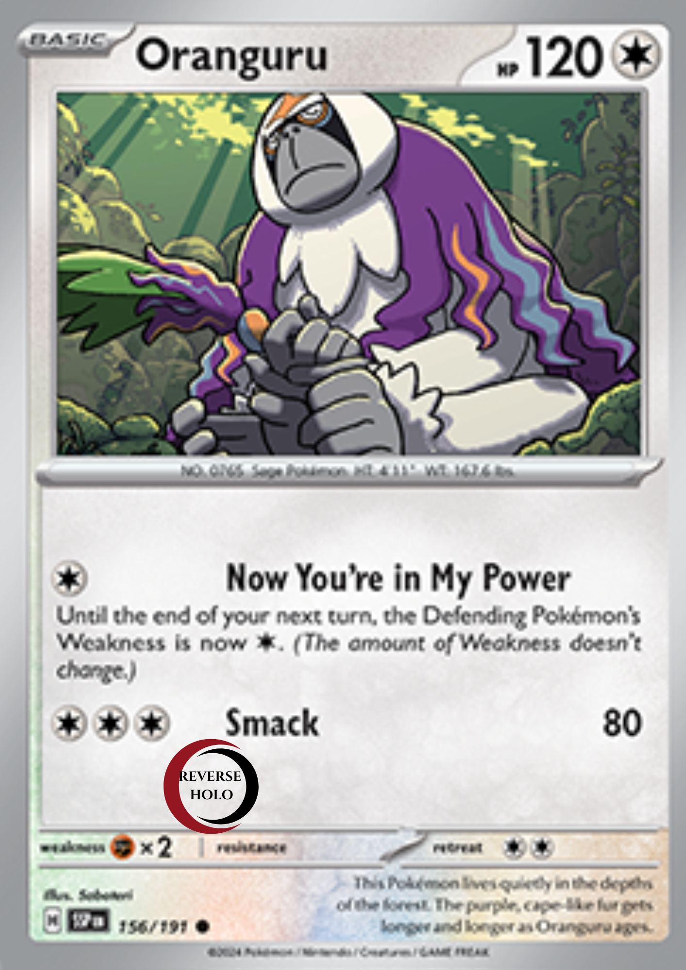 Oranguru 156/191 Surging Sparks SV08 Rev