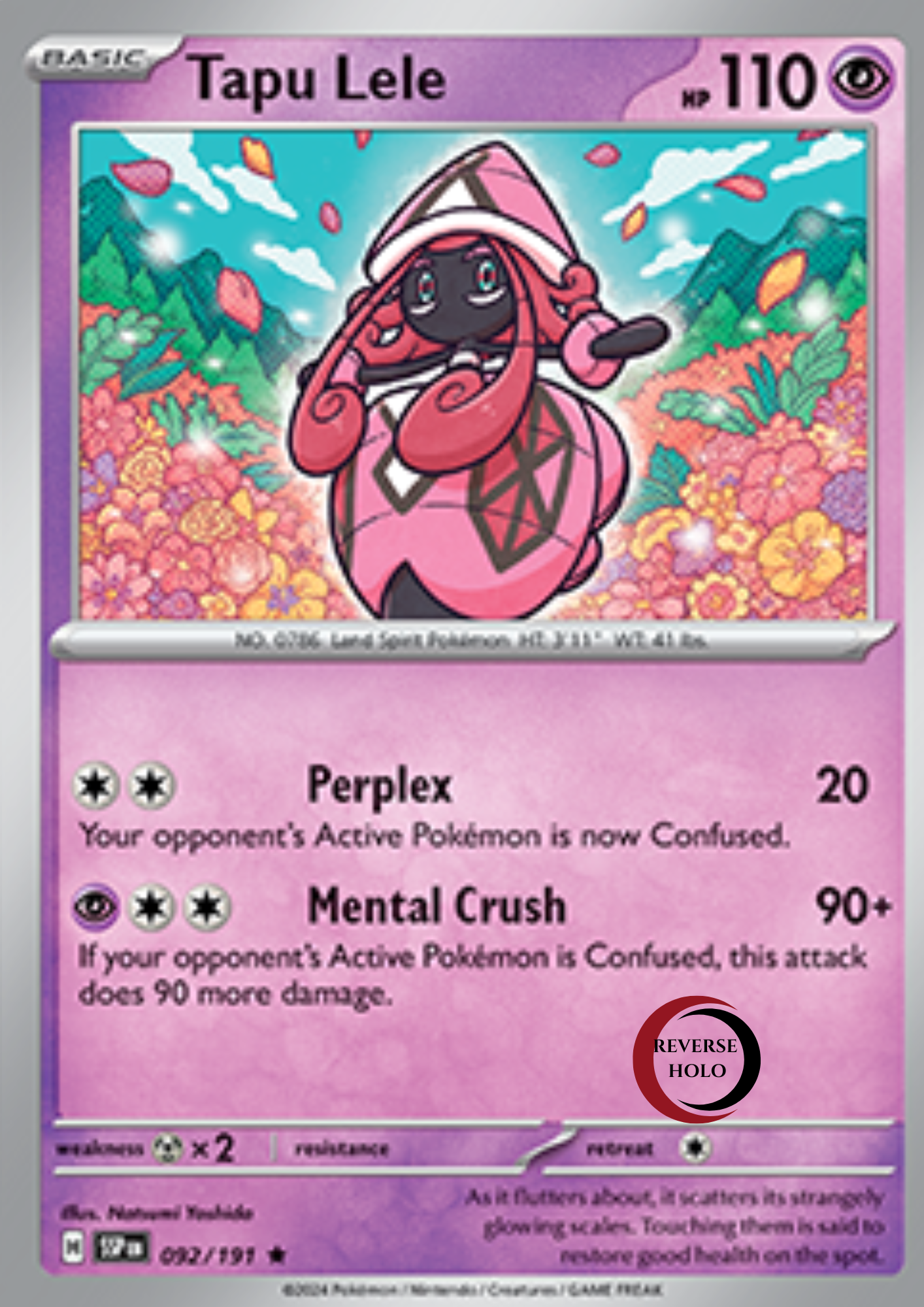 Tapu Lele 92/191 Surging Sparks SV08 Rev