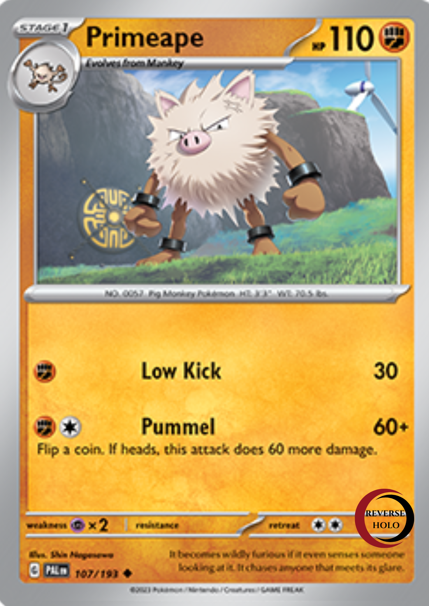 Primeape 107/193 Paldea Evolved SV02 (Re