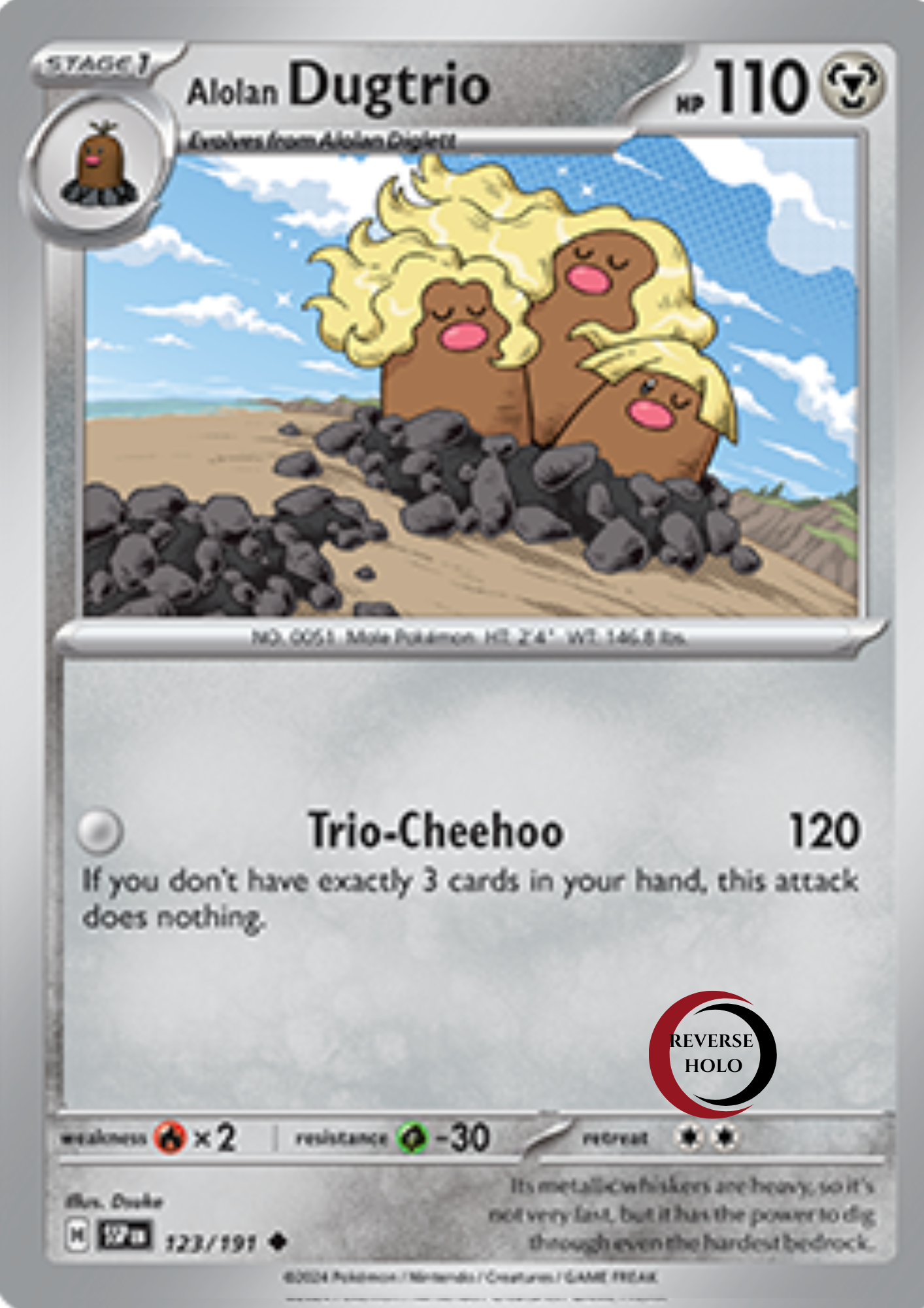 Alolan Dugtrio 123/191 Surging Sparks SV