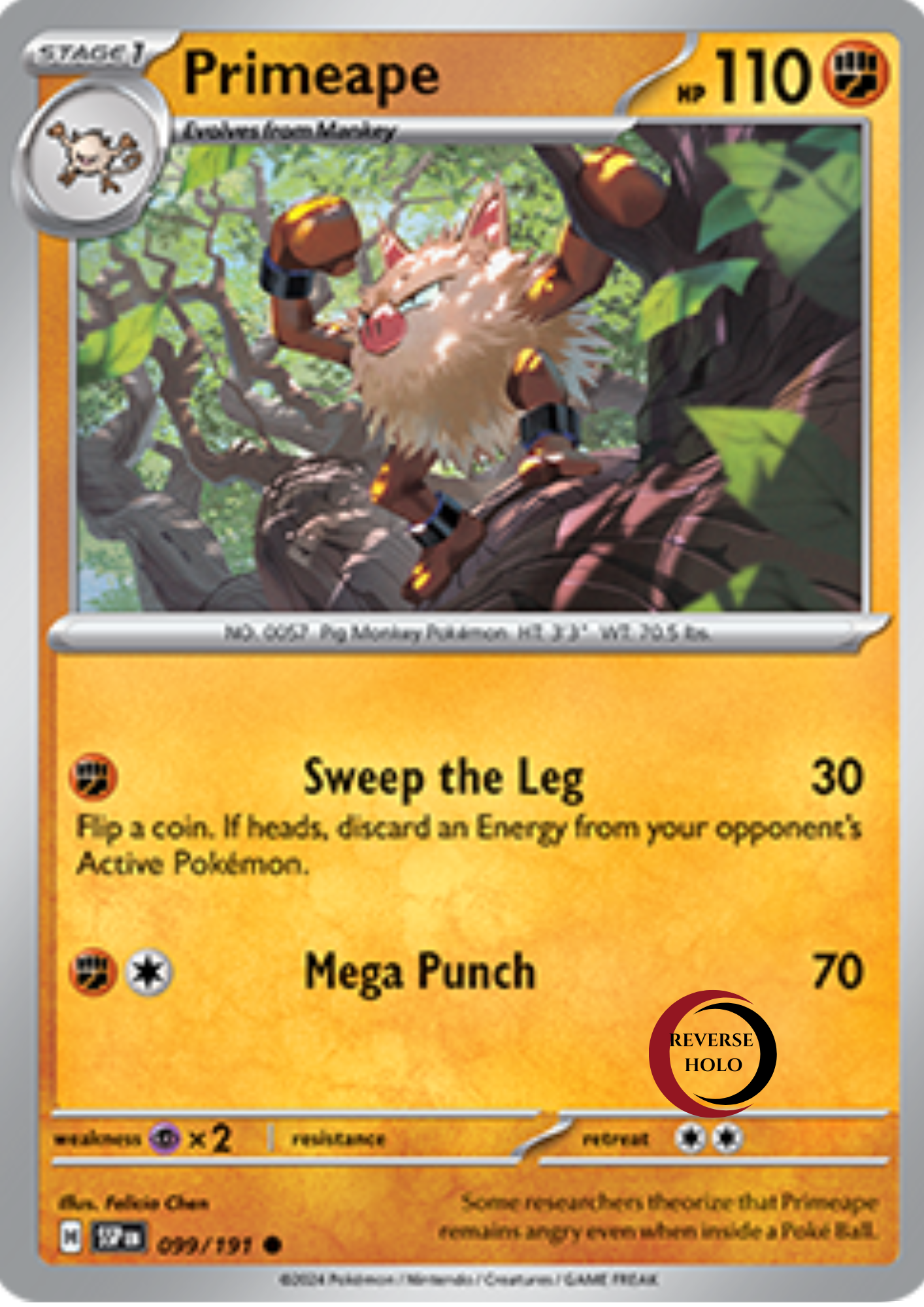 Primeape 99/191 Surging Sparks SV08 Reve
