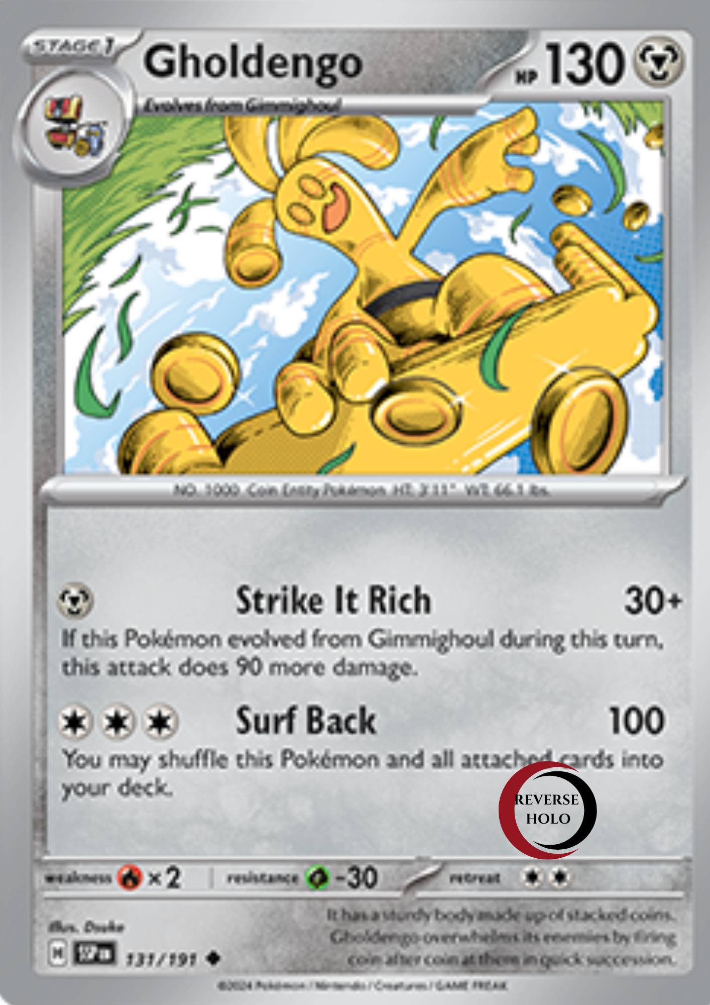 Gholdengo 131/191 Surging Sparks SV08 Re