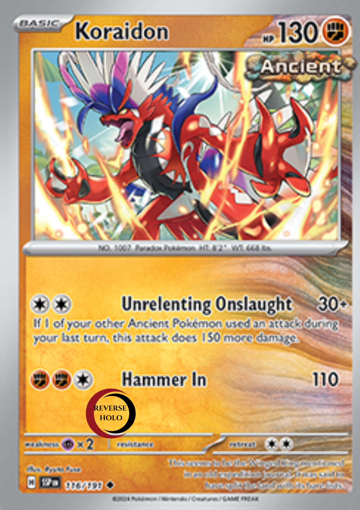 Koraidon 116/191 Surging Sparks SV08 Rev