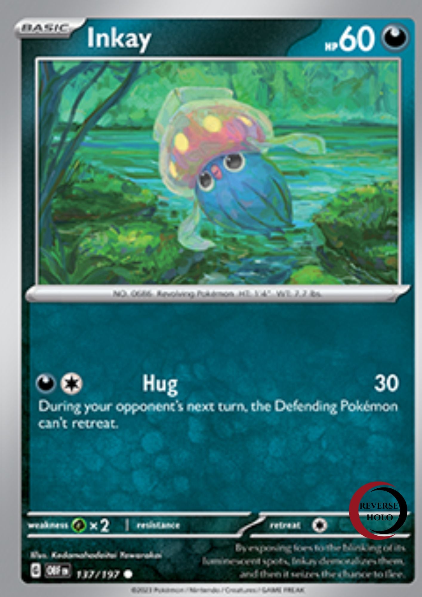 Inkay 137/197 Obsidian Flames SV03 (Reve