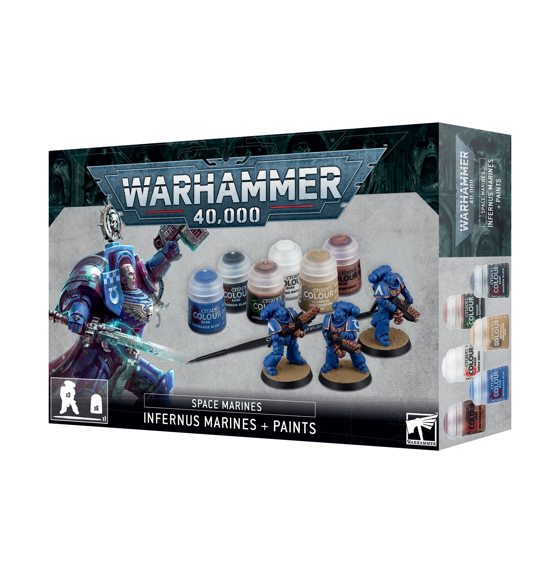 Warhammer 40k - Infernus Marines + Paints Set 60-11