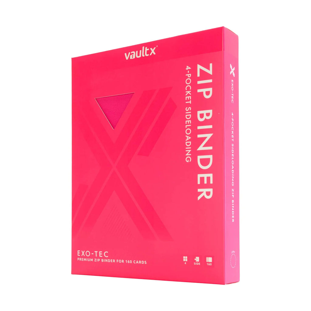 9-Pocket Exo-Tec® Zip Binder Neon Pink