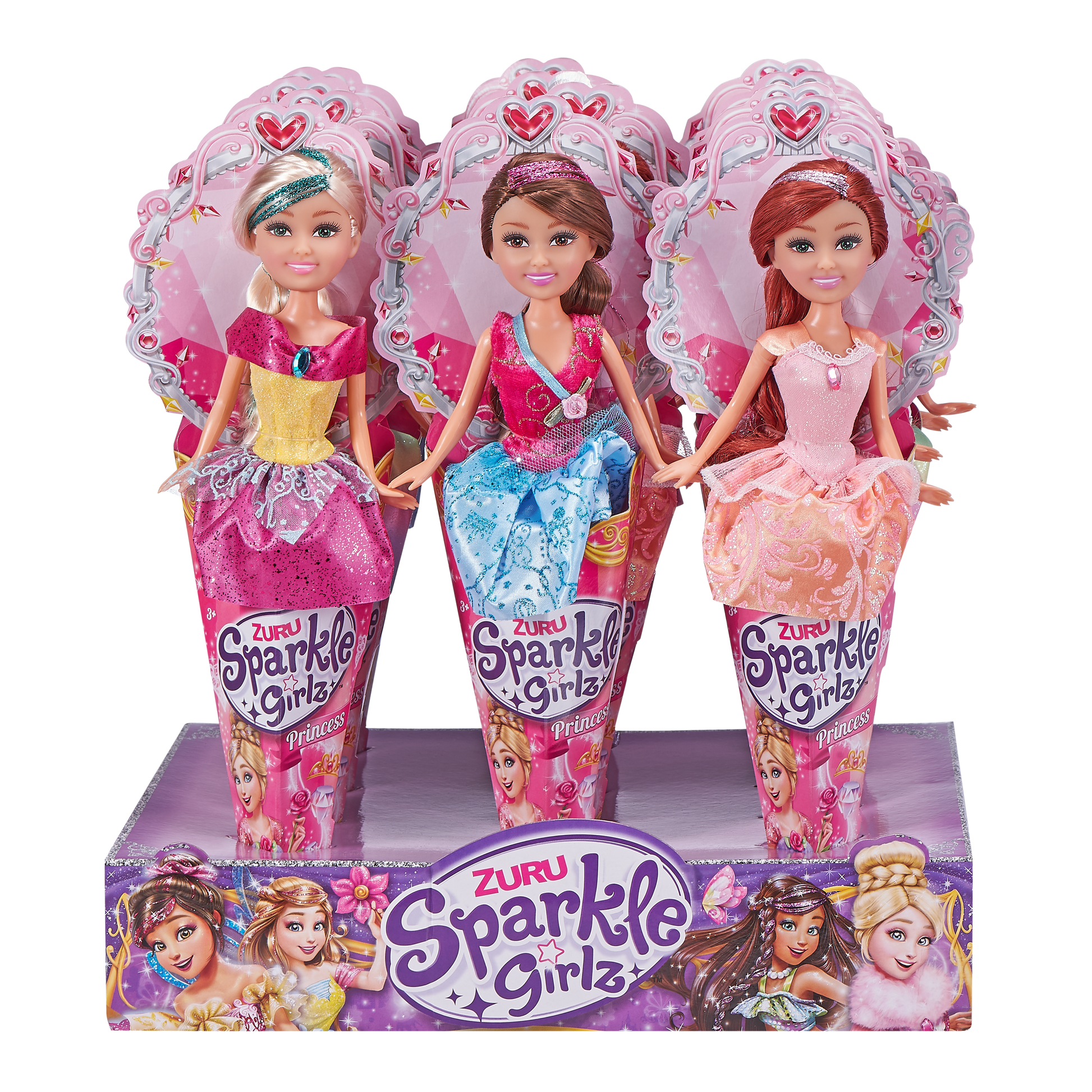 Sparkle Girlz Sparkle Princess Cone and Cupcake Dolls - Toy Review - Kiwi  Families