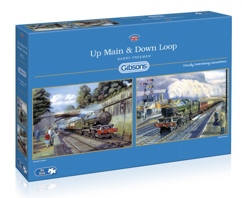 Up Main & Down Loop 2x500pc Puzzle