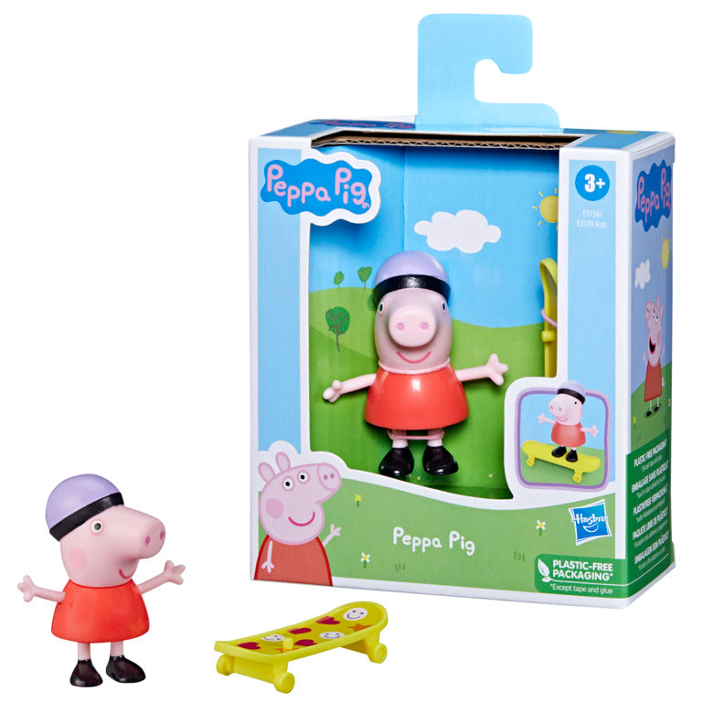 Peppa Pig - Skateboarder Peppa Figure