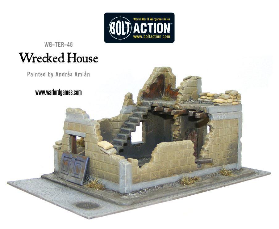 Wrecked House | Bolt Action Scenery